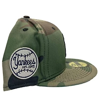New York Yankees Pro Image Exclusive Camo Felt Green UV 59FIFTY Fitted Hat