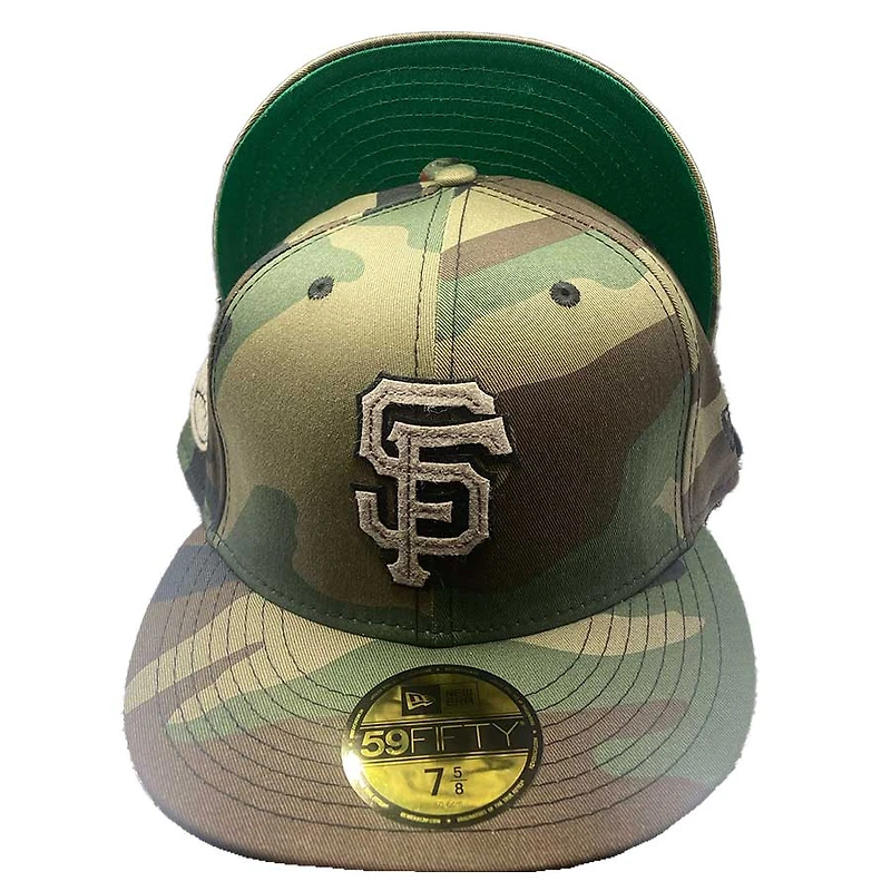 San Francisco Giants Pro Image Exclusive Camo Felt Green UV 59FIFTY Fitted Hat