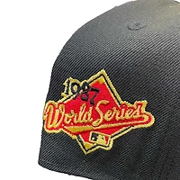 Minnesota Twins Black Solar Eclipse 1987 World Series Bright Yellow UV Annual Clearance 59FIFTY Fitted Hat