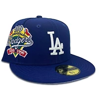 Los Angeles Dodgers Pro Image Exclusive Royal Oversize Patch Lavender Purple UV 59FIFTY Fitted Hat