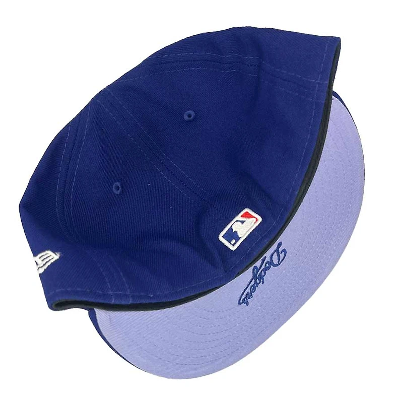 Los Angeles Dodgers Pro Image Exclusive Royal Oversize Patch Lavender Purple UV 59FIFTY Fitted Hat
