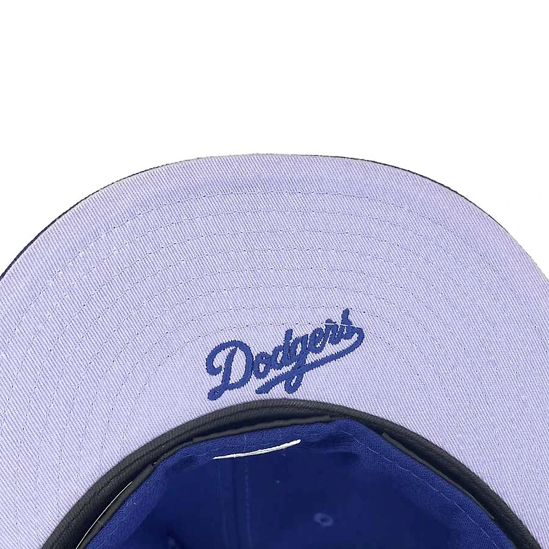 Los Angeles Dodgers Pro Image Exclusive Royal Oversize Patch Lavender Purple UV 59FIFTY Fitted Hat