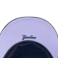 New York Yankees Pro Image Exclusive Navy Oversize Patch Lavender Purple UV 59FIFTY Fitted Hat