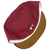 Los Angeles Dodgers Maroon Double Header 40th Anniversary Patch Brown UV 59FIFTY Fitted Hat