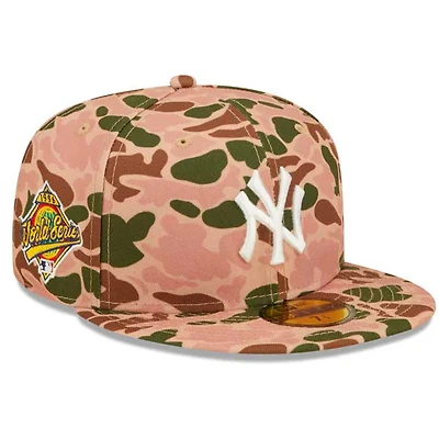 New York Yankees Duck Camo 1996 WS Patch Orange UV 59FIFTY Fitted Hat