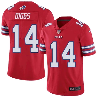 Buffalo Bills Stefon Diggs Nike Red Color Rush Vapor F.U.S.E Limited Jersey