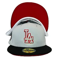 Los Angeles Dodgers Gray Lunar Dust 1988 WS Patch Red UV 59FIFTY Fitted Hat