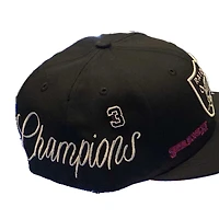 Las Vegas Raiders Black Historic Super Bowl Champions Gray UV 59FIFTY Fitted Hat