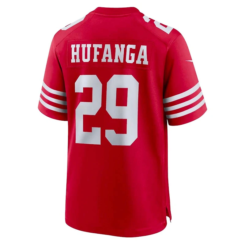 San Francisco 49ers Talanoa Hufanga Nike Red Game Jersey