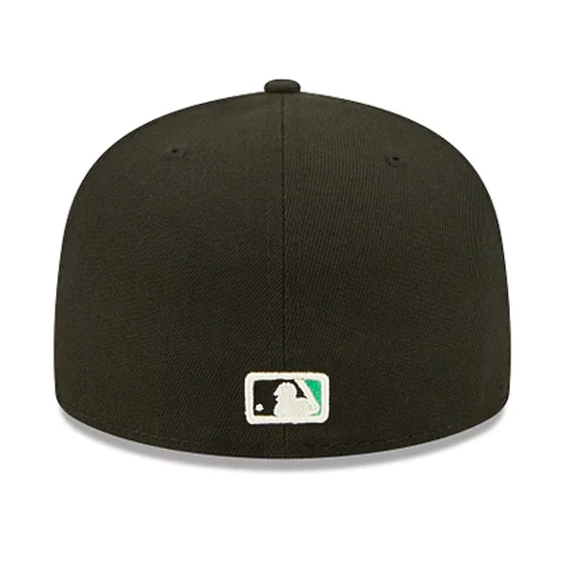 Oakland Athletics Black 1974 WS Patch Citrus Pop UV 59FIFTY Fitted Hat