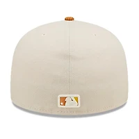 Oakland Athletics Cream 1989 WS Patch Brown Corduroy Visor Dark Green UV 59FIFTY Fitted Hat