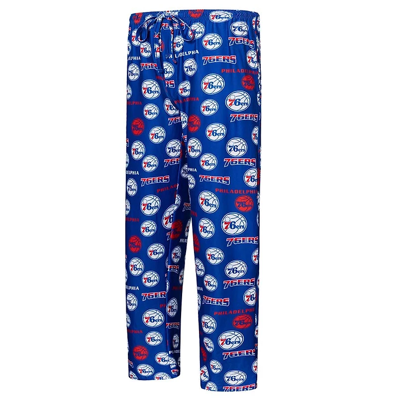 Philadelphia 76ers Concepts Sport Breakthrough Allover Print Knit Sleep Pants
