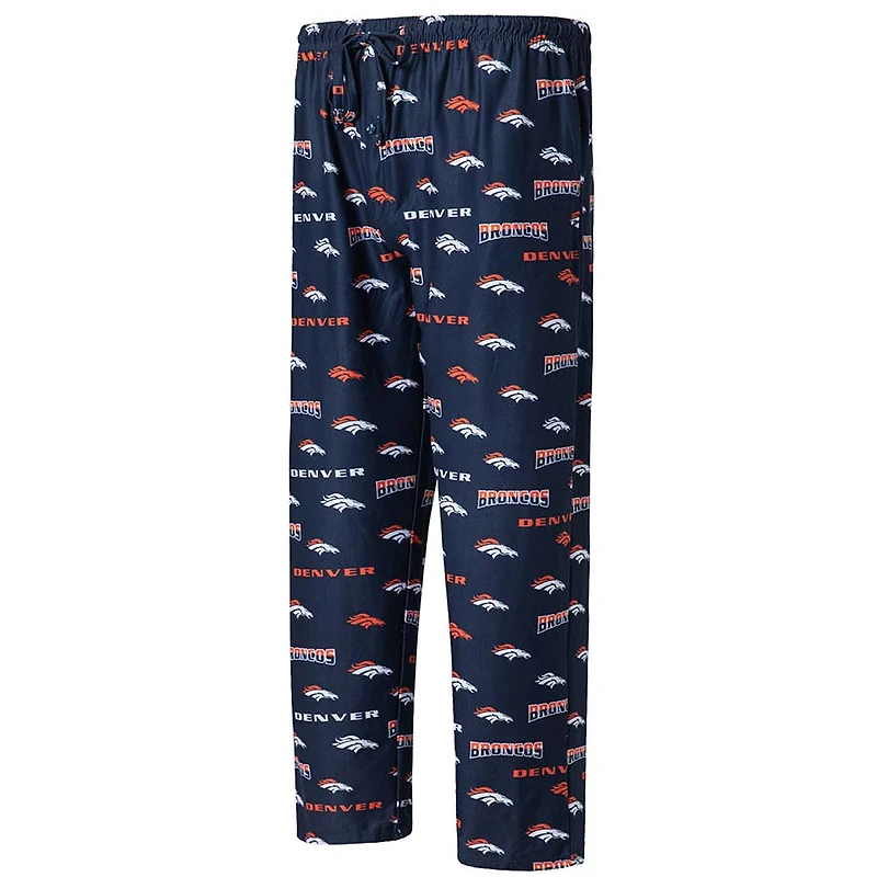 Denver Broncos Concepts Sport Breakthrough Allover Print Knit Sleep Pants