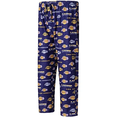 Los Angeles Lakers Concepts Sport Breakthrough Allover Print Knit Sleep Pants