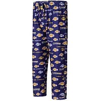 Los Angeles Lakers Concepts Sport Breakthrough Allover Print Knit Sleep Pants