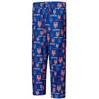 New York Mets Concepts Sport Breakthrough Allover Print Knit Sleep Pants