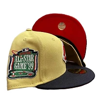 Boston Red Sox Two Tone Vegas Gold 1999 ASG Patch UV 59FIFTY Fitted Hat