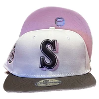 Seattle Mariners Chrome Two Tone 35th Anniversary Patch Pink UV 59FIFTY Fitted Hat