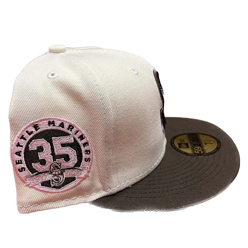 Seattle Mariners Chrome Two Tone 35th Anniversary Patch Pink UV 59FIFTY Fitted Hat