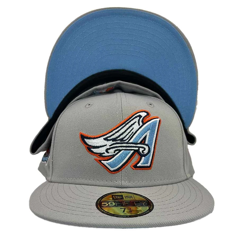 Anaheim Angels Orange Slice 40th Anniversary Patch Blue UV 59FIFTY Fitted Hat