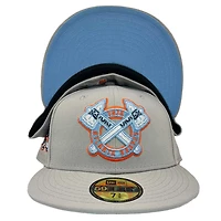 Atlanta Braves Orange Slice Turner Field Final Season Patch Blue UV 59FIFTY Fitted Hat