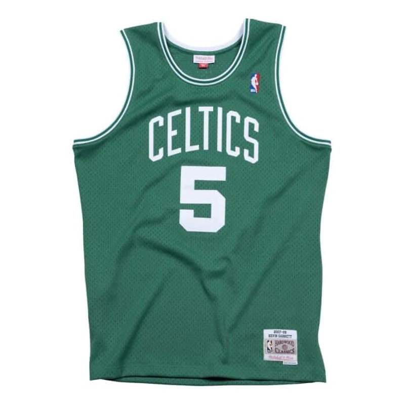 Boston Celtics Kevin Garnett Mitchell & Ness Road 2007-08 Hardwood Classics Swingman Jersey