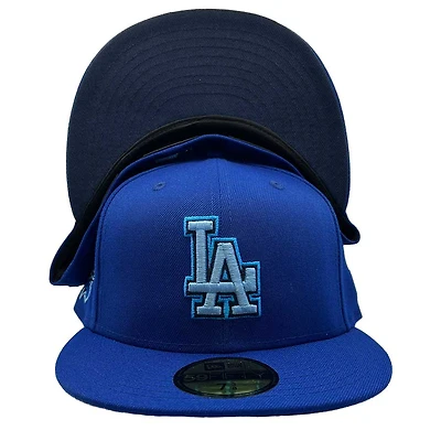 Los Angeles Dodgers Arctic Blue 100th Anniversary Patch Navy UV 59FIFTY Fitted Hat