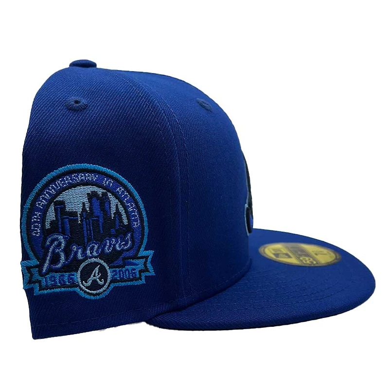Atlanta Braves Arctic Blue 40th Anniversary Patch Navy UV 59FIFTY Fitted Hat