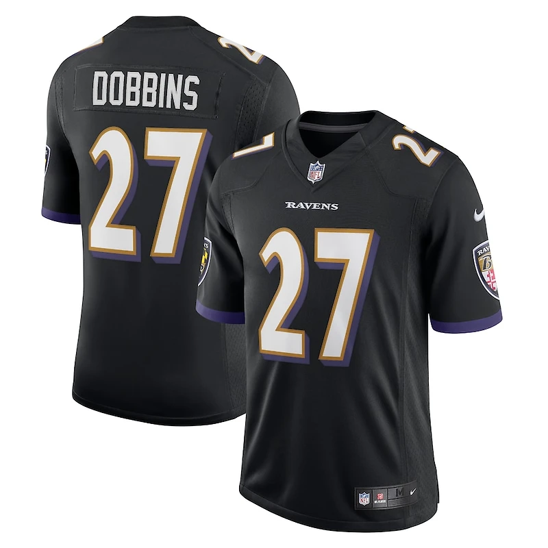 Baltimore Ravens JK Dobbins Nike Black Vapor F.U.S.E Limited Jersey