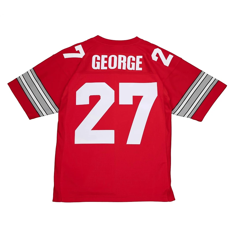 Ohio State Buckeyes Eddie George 1995 Mitchell & Ness Red Legacy Jersey