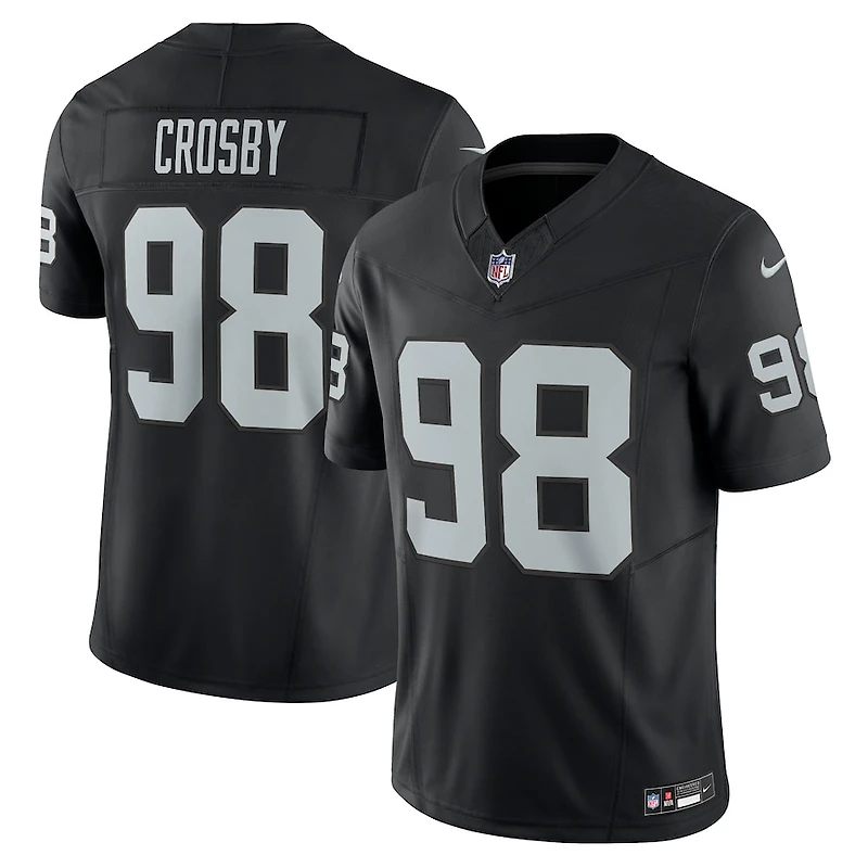 Las Vegas Raiders Maxx Crosby Nike Black Vapor F.U.S.E Limited Jersey