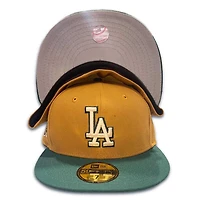 Los Angeles Dodgers Green Bean Casserole 60th Anniversary Patch Gray UV 59FIFTY Fitted Hat