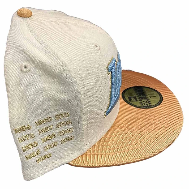 Los Angeles Lakers Chrome Pack Championship Years Patch Light Blue UV 59FIFTY Fitted Hat