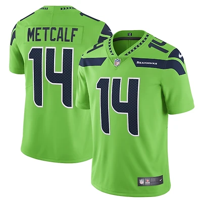 Seattle Seahawks DK Metcalf Nike Neon Green Vapor F.U.S.E Limited Jersey