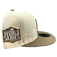 Los Angeles Dodgers Chrome Two Tone 2020 WS Patch Tan UV 59FIFTY Fitted Hat