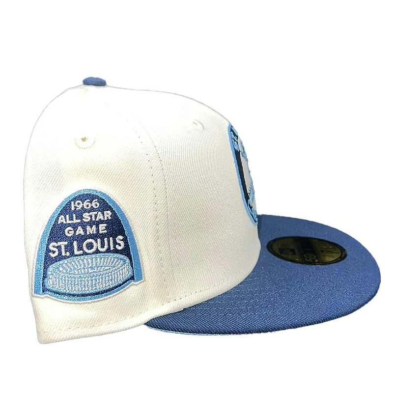 St. Louis Cardinals Chrome Two Tone 1966 All Star Game Patch Ice Blue UV 59FIFTY Fitted Hat