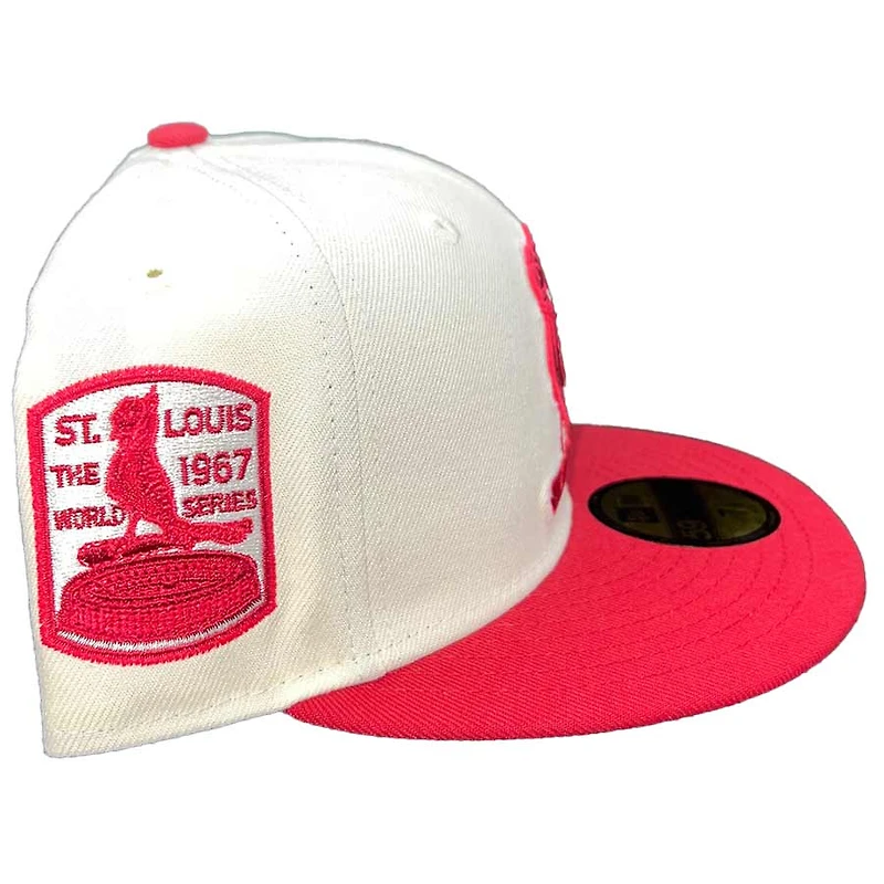 St. Louis Cardinals Chrome Two Tone 1967 WS Patch Energy Red UV 59FIFTY Fitted Hat