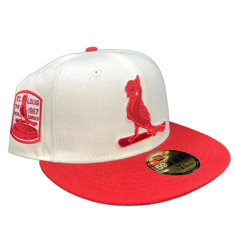 St. Louis Cardinals Chrome Two Tone 1967 WS Patch Energy Red UV 59FIFTY Fitted Hat