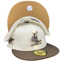 St. Louis Cardinals Chrome Two Tone 1982 WS Patch Tan UV 59FIFTY Fitted Hat