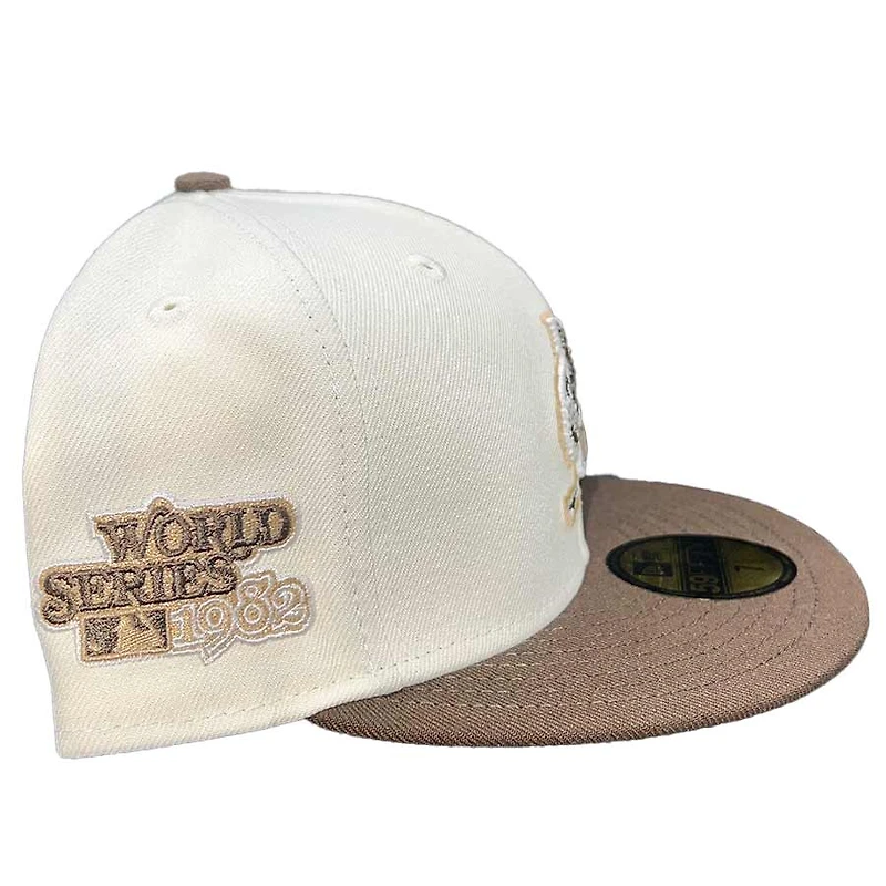 St. Louis Cardinals Chrome Two Tone 1982 WS Patch Tan UV 59FIFTY Fitted Hat