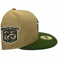 Miami Marlins Copper Fields Two Tone 25th Anniversary Patch Gray UV 59FIFTY Fitted Hat