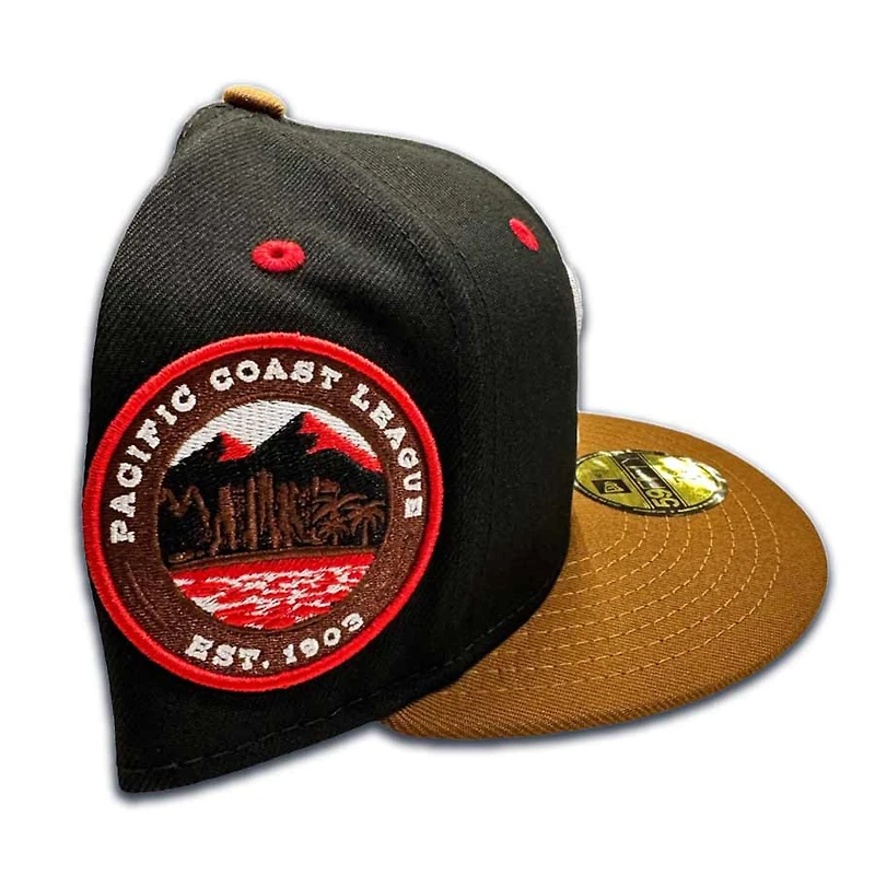 Sacramento Solons Black Two Tone PCL Patch Gray UV 59FIFTY Fitted Hat