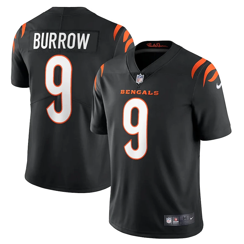 Cincinnati Bengals Joe Burrow Black Vapor F.U.S.E Limited Jersey