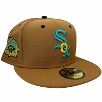 Chicago White Sox Gingerbread Pack Comiskey Park Patch Teal UV 59FIFTY Fitted Hat