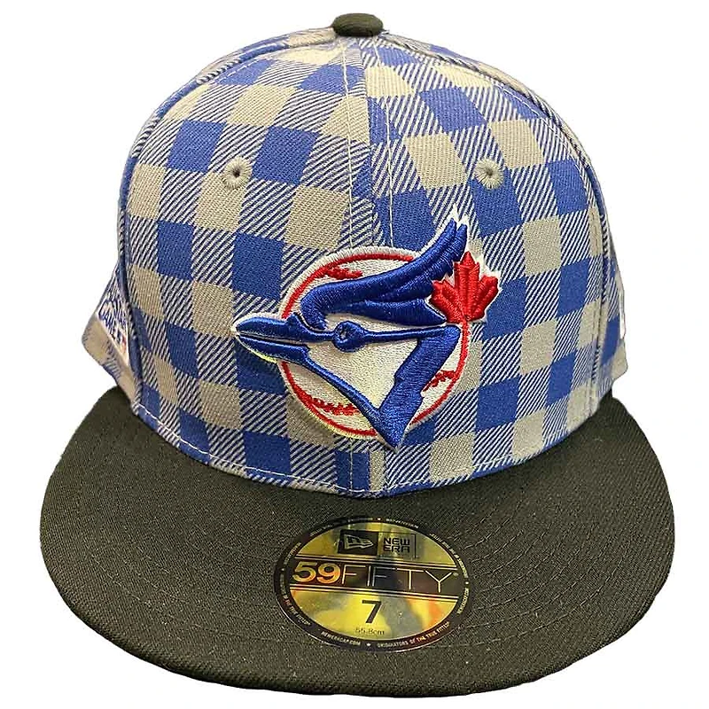 Toronto Blue Jays Plaid Pro Image Sports Exclusive 1991 All Star Game Patch Green UV 59FIFTY Fitted Hat