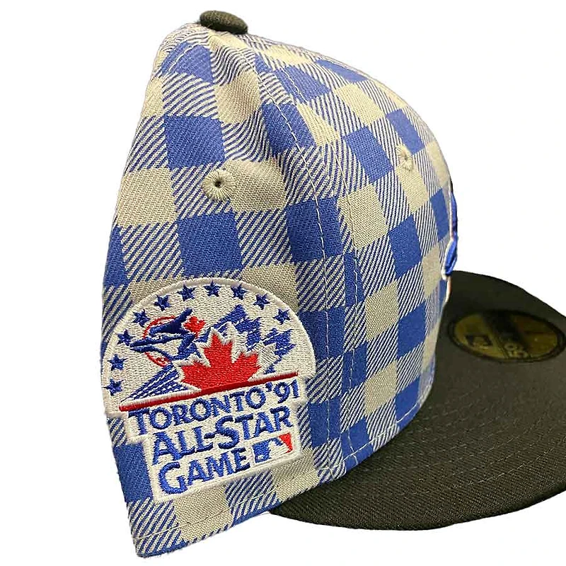 Toronto Blue Jays Plaid Pro Image Sports Exclusive 1991 All Star Game Patch Green UV 59FIFTY Fitted Hat