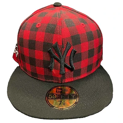New York Yankees Plaid Pro Image Sports Exclusive 1999 World Series Patch Green UV 59FIFTY Fitted Hat
