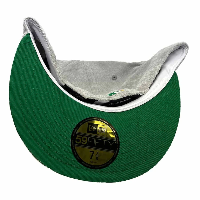 Oakland Athletics Pro Image Exclusive GraySuede 1989 World Series Patch Green UV 59FIFTY Fitted Hat