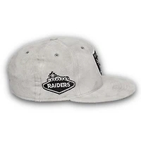 Las Vegas Raiders Pro Image Exclusive GraySuede Patch Black UV 59FIFTY Fitted Hat
