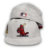 St. Louis Cardinals Pro Image Exclusive GraySuede 1967 World Series Patch Red UV 59FIFTY Fitted Hat